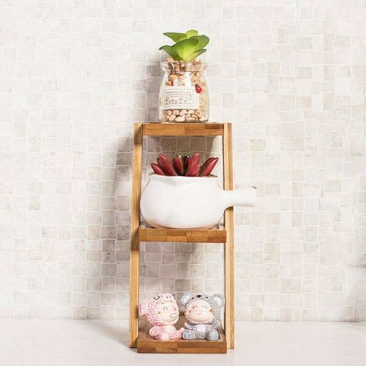 3 Tier Plant Stand Indoor 3 Tier Corner Plant Stands Flower Stand Ladder Shelf Solid Picture 140