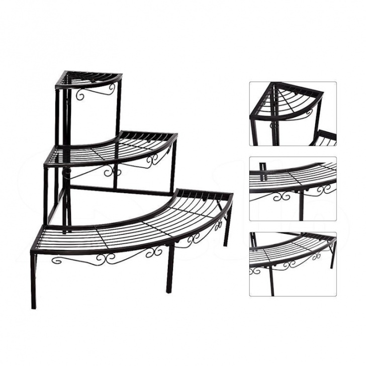 3 Tier Plant Stand Indoor Outdoor Indoor Pot Plant Stand Garden Metal 3 Tier Planter Image 151