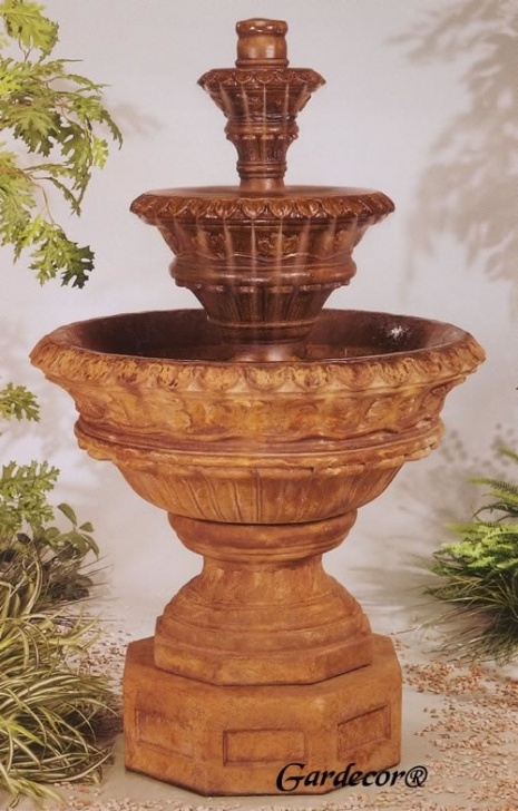 3 Tier Water Fountain Valencia Three-Tiered Water Fountain: Tiered Scupper Fountains Image 516