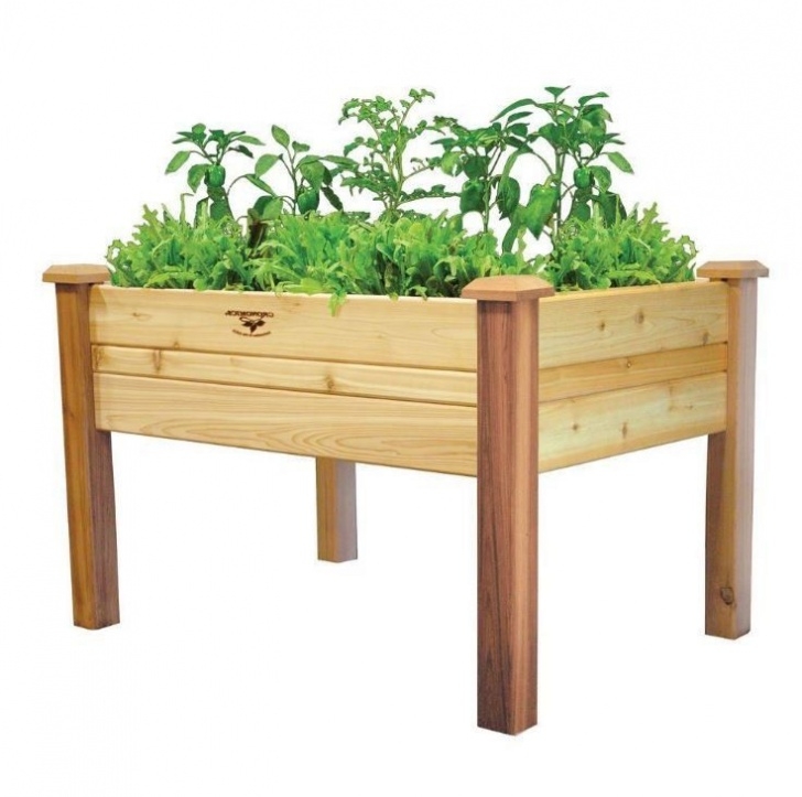 4 Foot High Raised Garden Bed Elevated 2Ft X 4 Ft Cedar Wood Raised Garden Bed Planter Image 162
