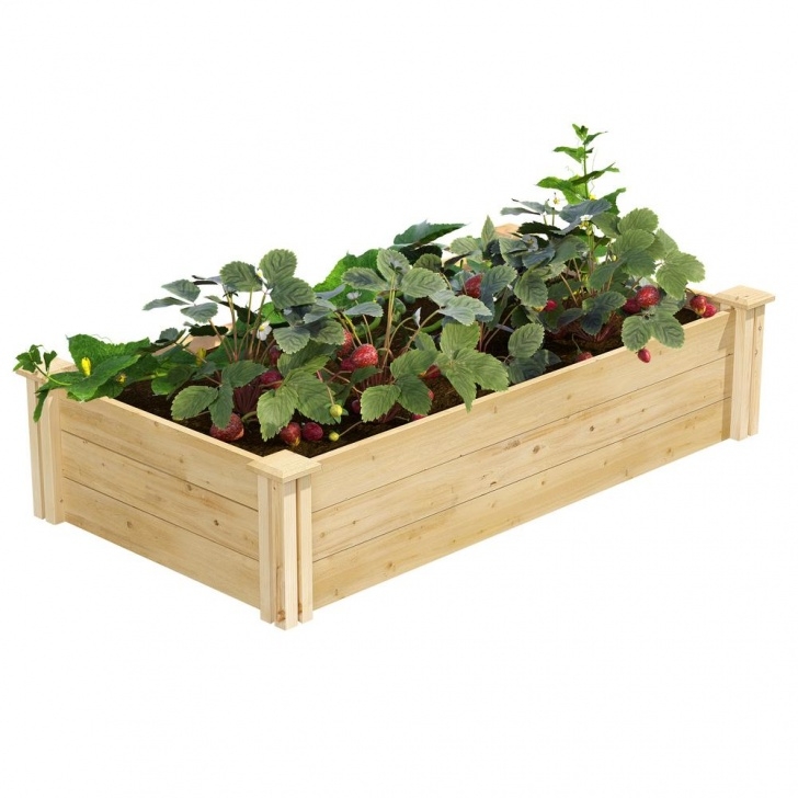4 Foot High Raised Garden Bed Greenes Fence 2 Ft. X 4 Ft. X 10.5 In. Original Cedar Photo 785