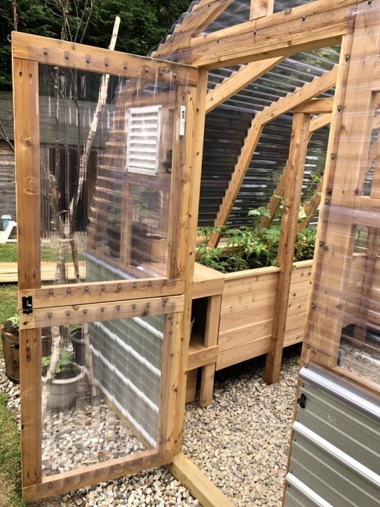 Ana White Raised Bed Diy Greenhouse Project -Added Elevated Raised Beds &amp; Temp Picture 345