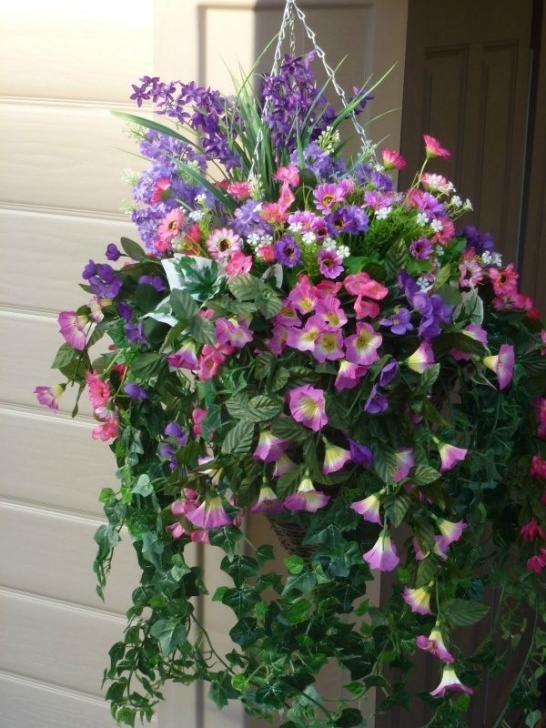 Best Outdoor Hanging Plants 15 Best Artificial Flower Hanging Baskets Images On Picture 016