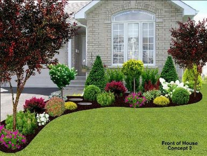 Best Plants For Home Garden Front-Yard-Landscape (10) | Front Yard Landscaping Design Image 844