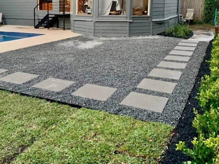 Black Pebbles For Landscaping Black Star Gravel - Silver Mist - Gravel For Sale Photo 963