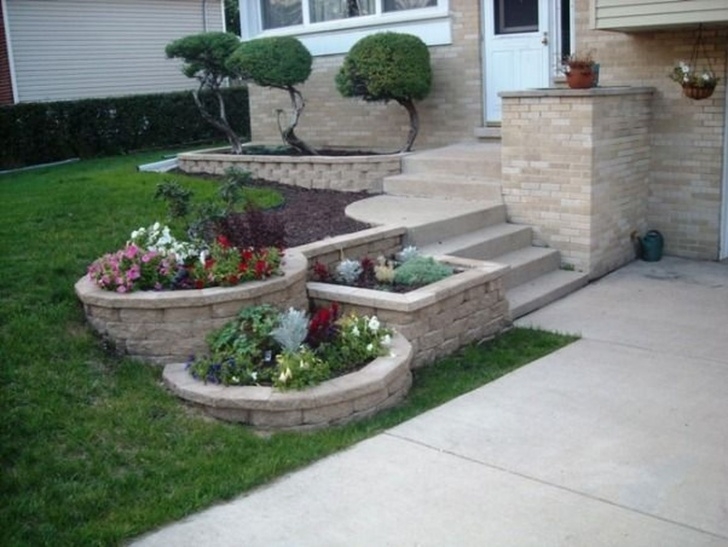 Border Blocks For Landscaping Beautiful And Amazing Raised Flower Bed Stone Border Picture 194