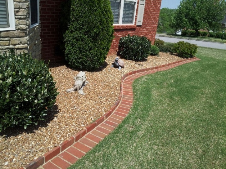 Brick Flower Bed Border Brick Flower Bed Edging - How To Make A Flower Bed Edging Photo 676