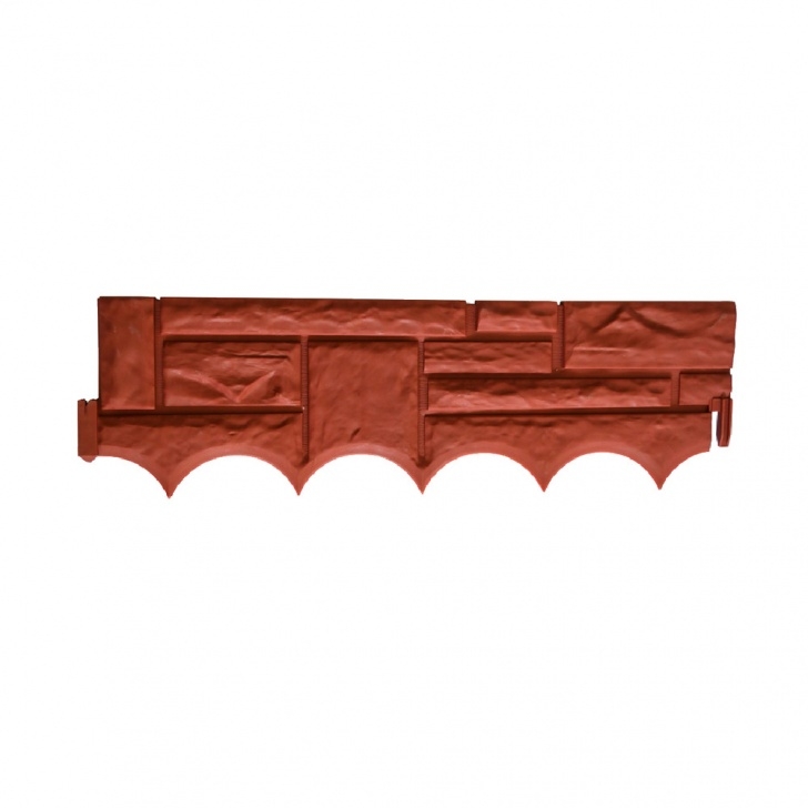 Brick Flower Bed Border Red Brick Wall Garden Edging Plastic Lawn Flower Bed Picture 473