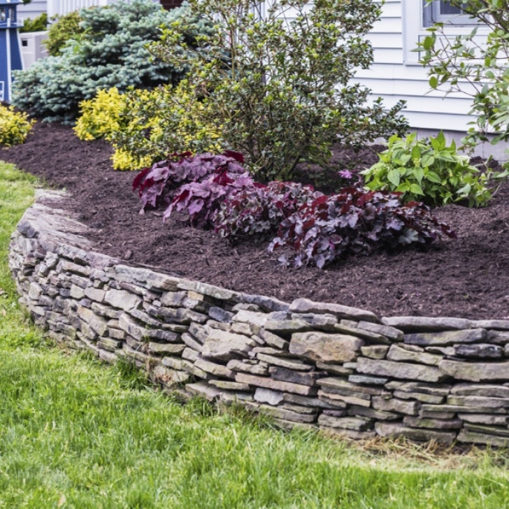 Build Garden Retaining Wall Building A Stone Retaining Wall | Wentworth Nursery Garden Picture 630