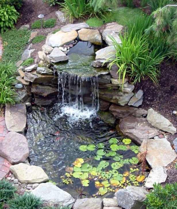Building A Backyard Pond Landscaping And Outdoor Building , Relaxing Waterfalls Photo 572