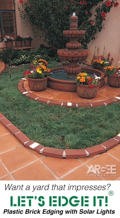 Circular Lawn Brick Edging A Glamorous Edging That Snaps Together And Presses Into Picture 182