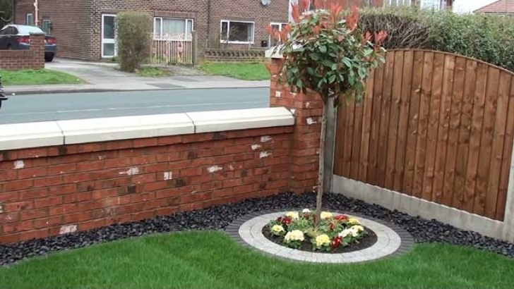 Circular Lawn Brick Edging Marshalls Drivesett Duo Driveway In Leyland Preston Image 470