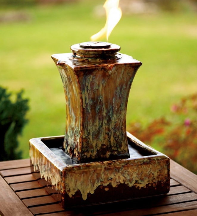 Contemporary Outdoor Water Fountains Ceramic Fire &amp; Water Fountain - Contemporary - Outdoor Image 133