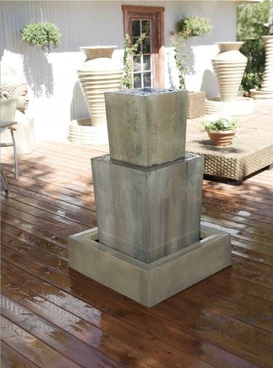 Contemporary Outdoor Water Fountains Gist Contemporary Modern Garden Fountain Cast Stone Image 069