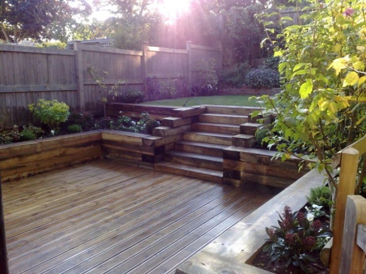 Decking On A Sloped Garden Photo Of Split Level Split-Level Robert James Landscapes Image 286