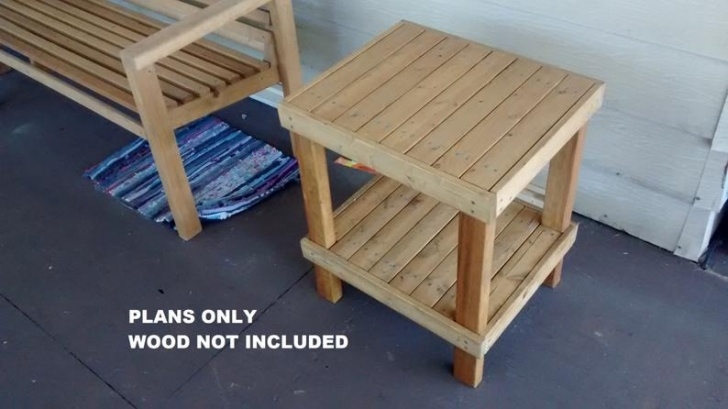 Diy Outdoor Furniture Plans Diy Patio End Table Plans Outdoor/Garden Furniture | Etsy Image 285