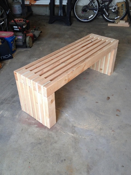 Diy Outdoor Furniture Plans Simple Bench Plans Outdoor Furniture Diy 2X4 Lumber Patio Image 787