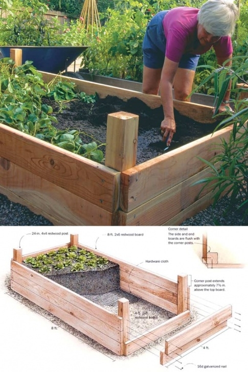 Diy Raised Garden Bed Plans 28 Best Diy Raised Bed Garden Ideas &amp; Designs - A Piece Of Picture 630