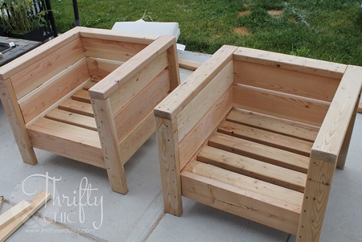 Diy Wood Patio Furniture Diy Outdoor Chairs And Porch Makeover | Pallet Patio Image 040