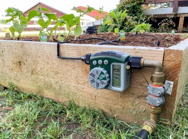 Drip Irrigation For Raised Beds How To Install A Drip Irrigation System With Automatic Picture 019