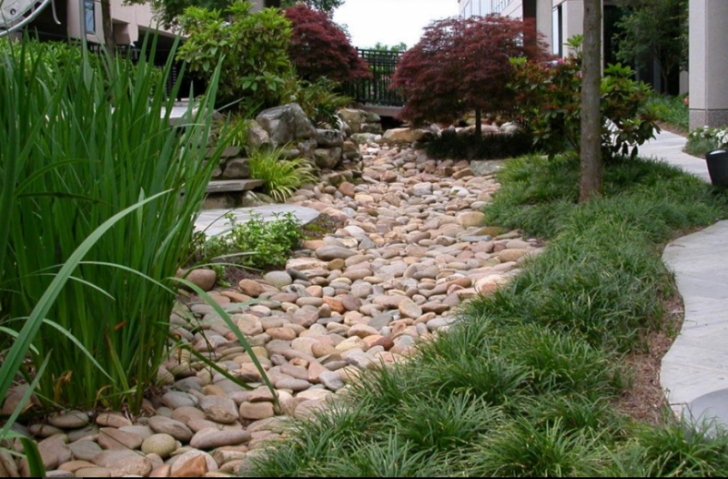Dry Landscape Garden 75+ Dry Creek Bed Landscaping Ideas For Your Beautiful Image 228