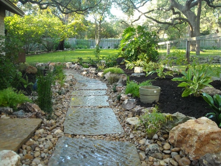 Dry Landscape Garden The Steps / Stamped Cement ? / Contoured Stone Image 487
