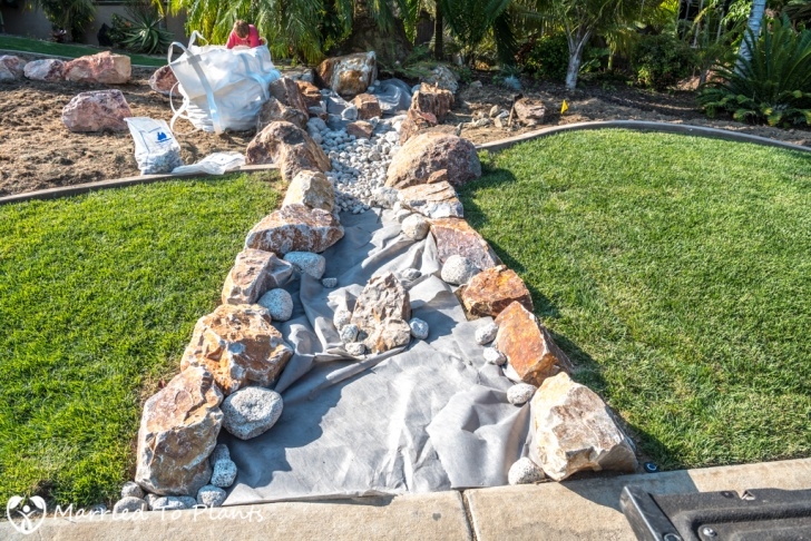Dry River Bed Front Yard The Building Of A Dry Creek Bed Image 749