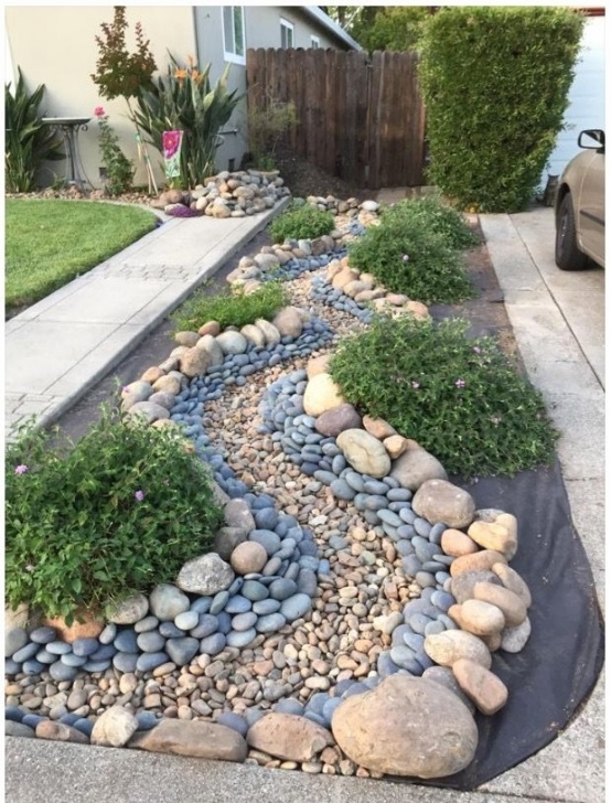 Dry River Bed Garden Dry River Bed Idea From A Downspout To A Rain Garden Image 832