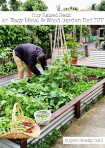 Easy Diy Raised Garden Bed Our Raised Beds: Easy Metal &amp; Wood Garden Bed How To / Diy Image 579