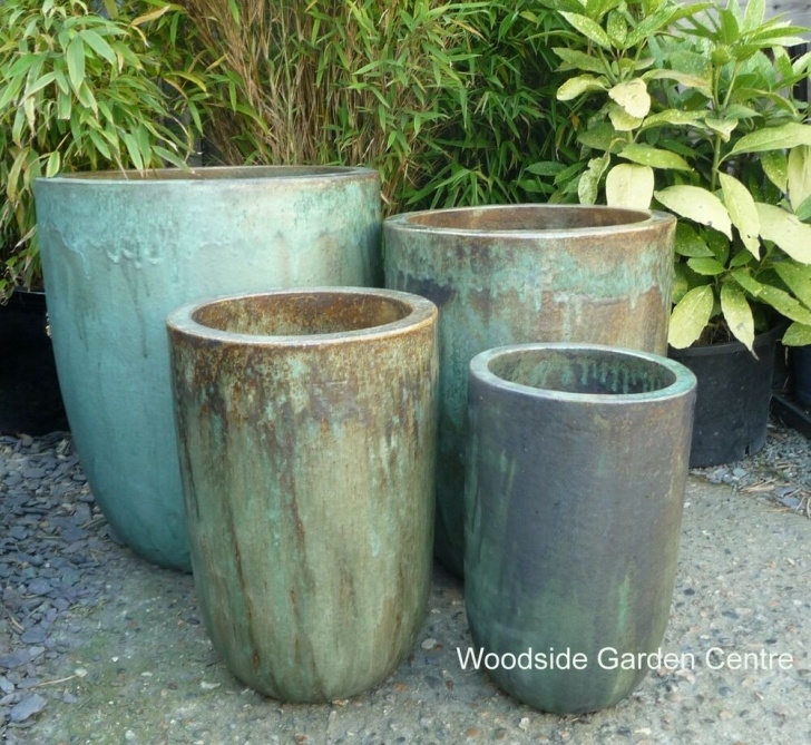 Extra Large Garden Pots Extra Large Pots And Large Opal Green Glazed U Planters Picture 902
