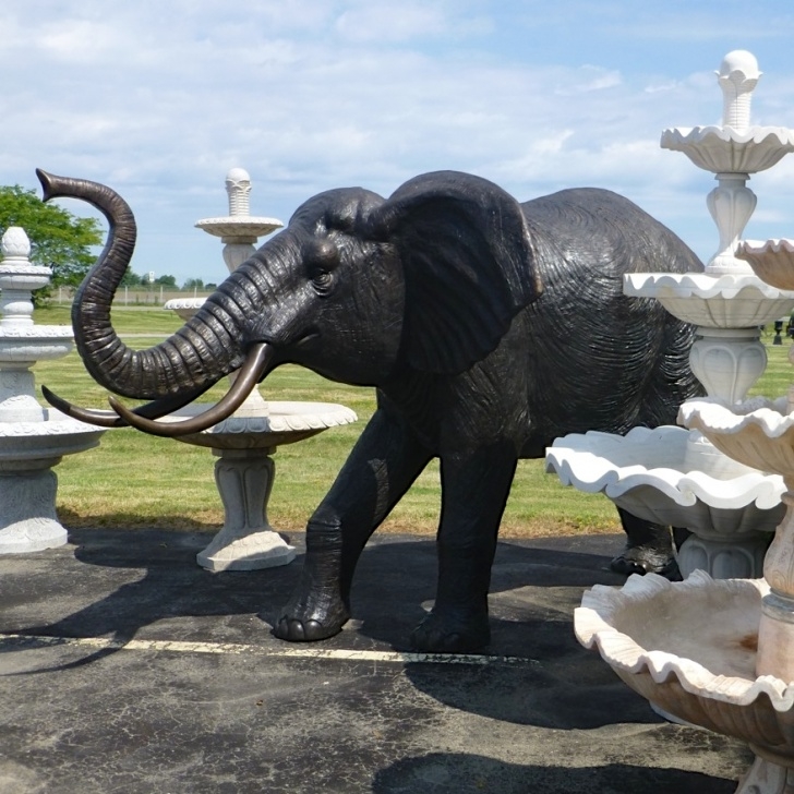 Extra Large Garden Statues Extra Large Bronze Elephant Statue Life Size - Irongate Photo 921