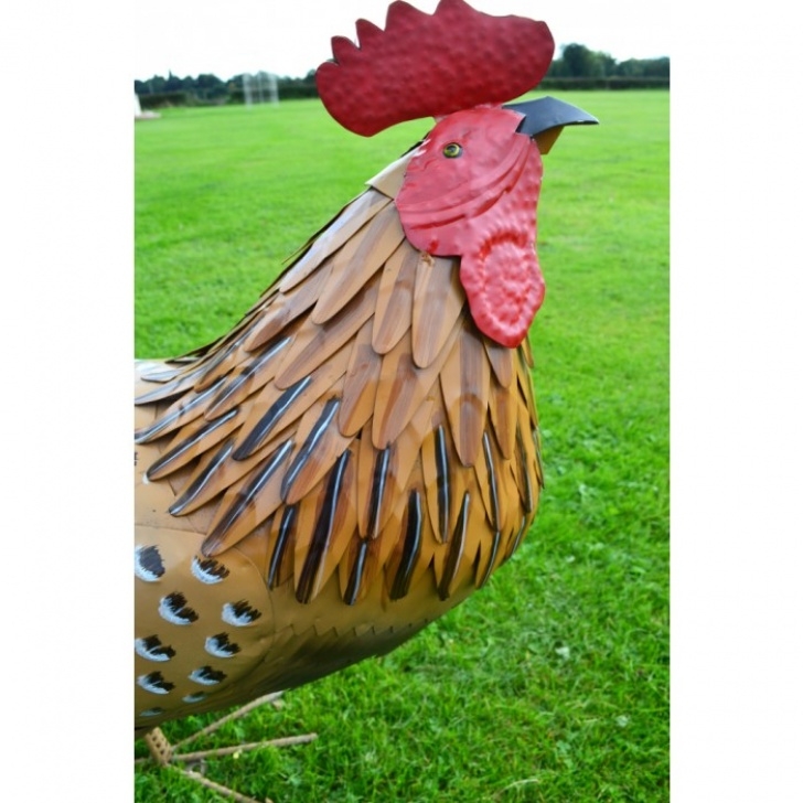 Extra Large Garden Statues Extra Large Chicken Garden Art Sculpture | Black Country Picture 659