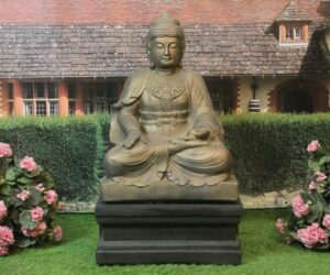 Extra Large Garden Statues Extra Large Lotus Buddha Plus Plinth - Stone Garden Photo 940