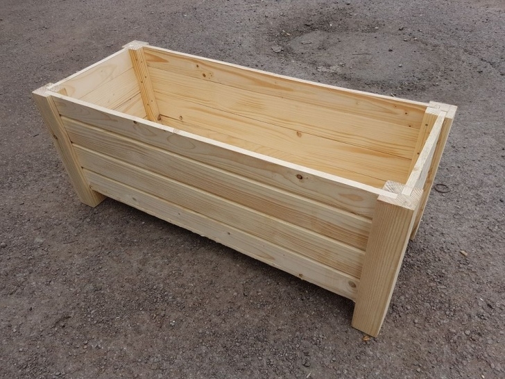 Extra Large Planter Boxes Extra Large Wooden Flower Pot 100 Cm Long Of Solid Wood Image 734