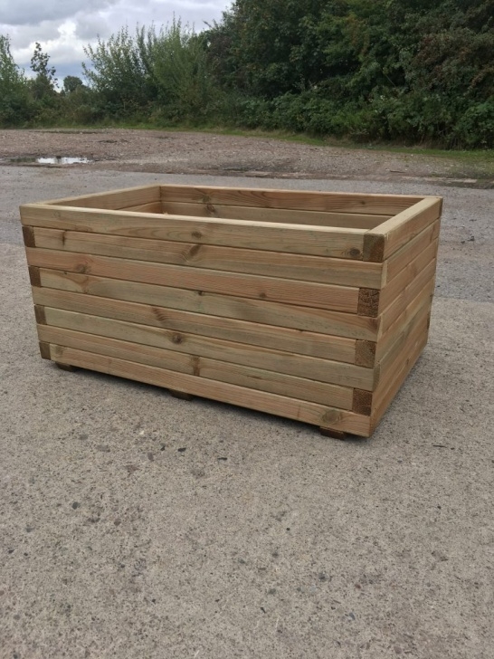 Extra Large Planter Boxes High Quality Tanalised Pressure Treated Trough Planter Picture 363