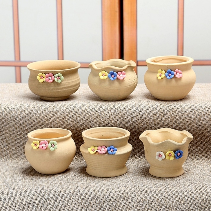 Flowers For Small Pots Lovely Small Ceramic Floral Garden Pot Planter Cute Coarse Picture 477