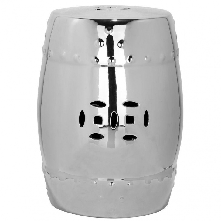 Garden Stool Home Depot Safavieh Modern Ming Silver Ceramic Patio Stool-Acs4516E Picture 967