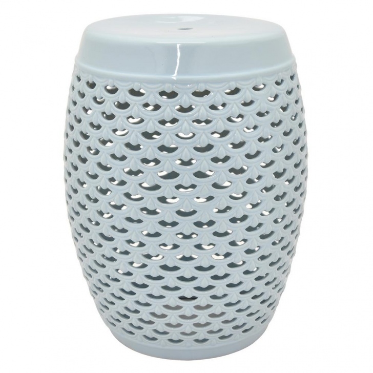 Garden Stool Home Depot Three Hands 18 In. Light Blue Ceramic Garden Stool-45802 Photo 446