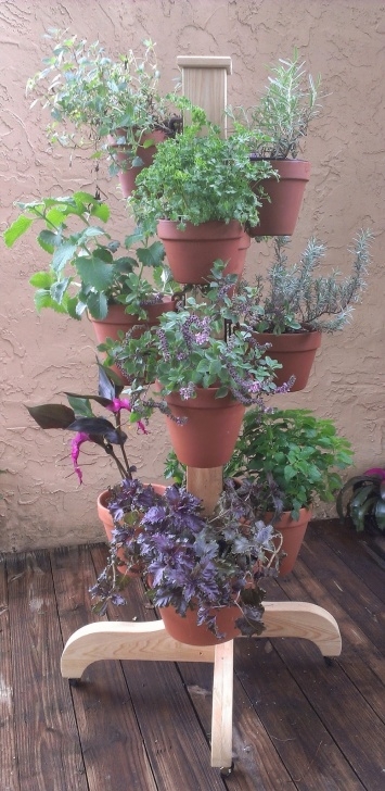 Hanging Flower Pots Indoors Clay Pot Hanger | Flower Poles | Container Garden Design Image 207