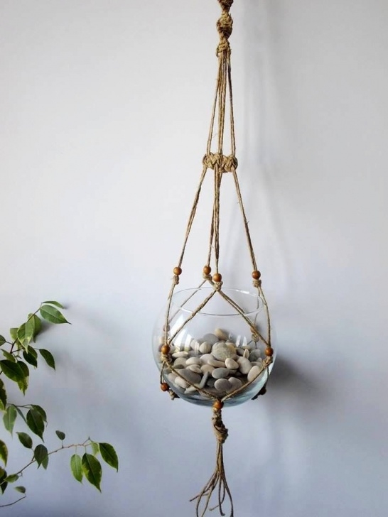 Hanging Plant Baskets Indoor Twine Macrame Plant Hanger-Indoor Plant Holder-Hanging Image 900