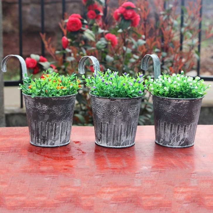 Hanging Plant Pots Outdoor Aliexpress : Buy Hanging Balcony Garden Plant Planter Picture 698