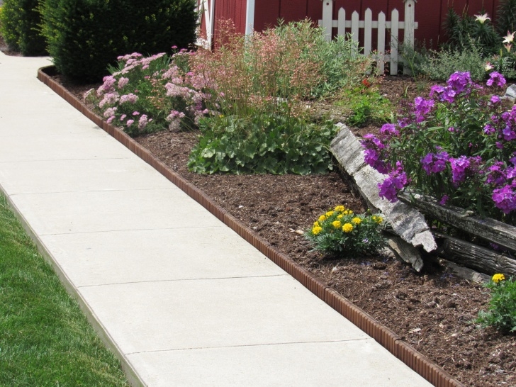 Hardwood Garden Edging Brown Landscape Edging - Natural Looking Wood Edging Picture 242