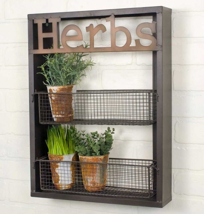 Herb Plants For Kitchen Kitchen Garden "Herbs" Wall Shelf Tn 550037 | Herb Wall Image 183