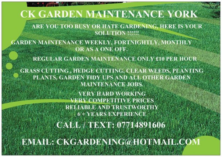 Home And Garden Maintenance Services Ck Garden Maintenance, York | Home And Garden Maintenance Photo 656