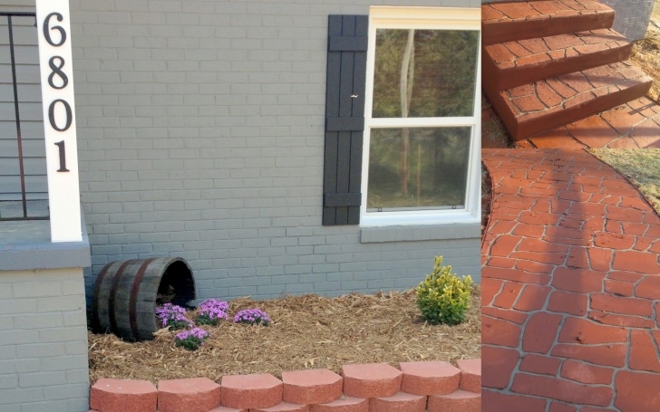 Home Depot Yard Bricks Newlywed Nesters: Diy Paver Patio Picture 794