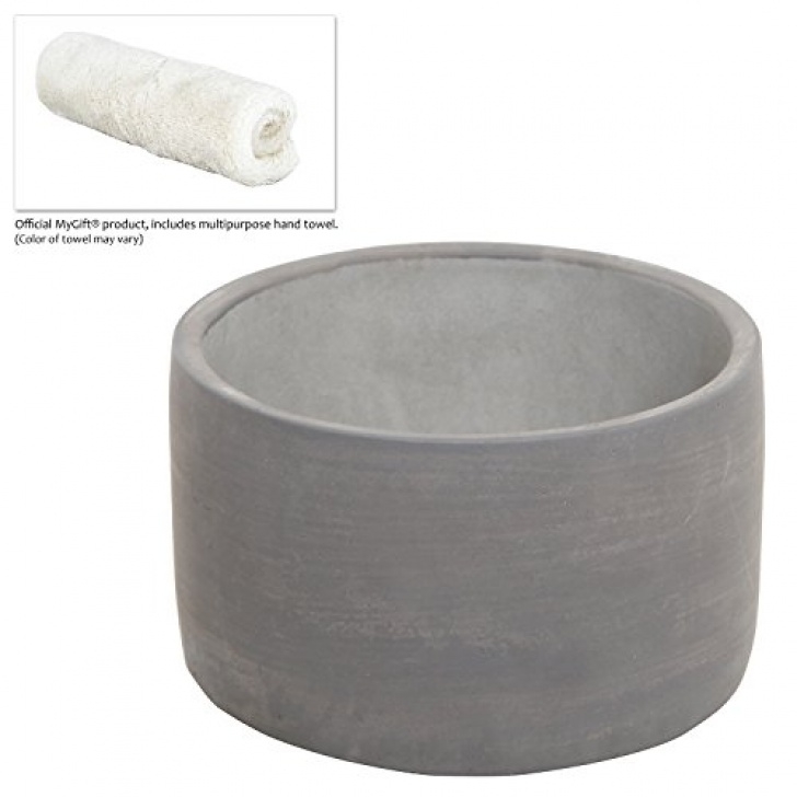 Indoor Plant Pots Amazon Small Modern Round Indoor Gray Cement Flower Planter Pot Picture 924