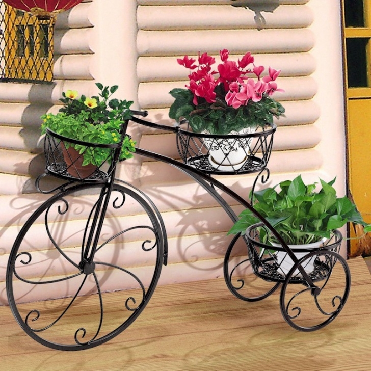 Iron Plant Stand Indoor Outdoor Indoor Pot Plant Stand Garden Decor Flower Rack Photo 854