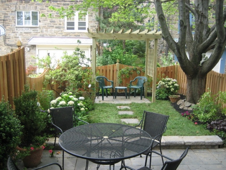 Landscaping Designs For Small Backyards Small Space Transform Traditional Style With Pergola Image 439