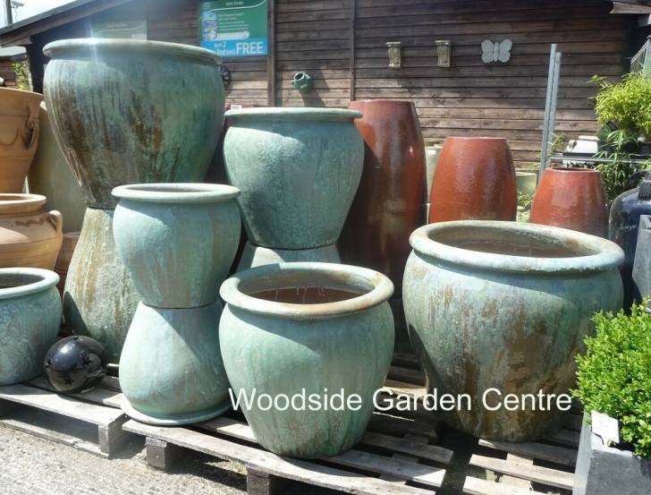 Large Ceramic Pots For Plants Extra Large Pots And Large Opal Green Glazed Pot Tree Picture 172