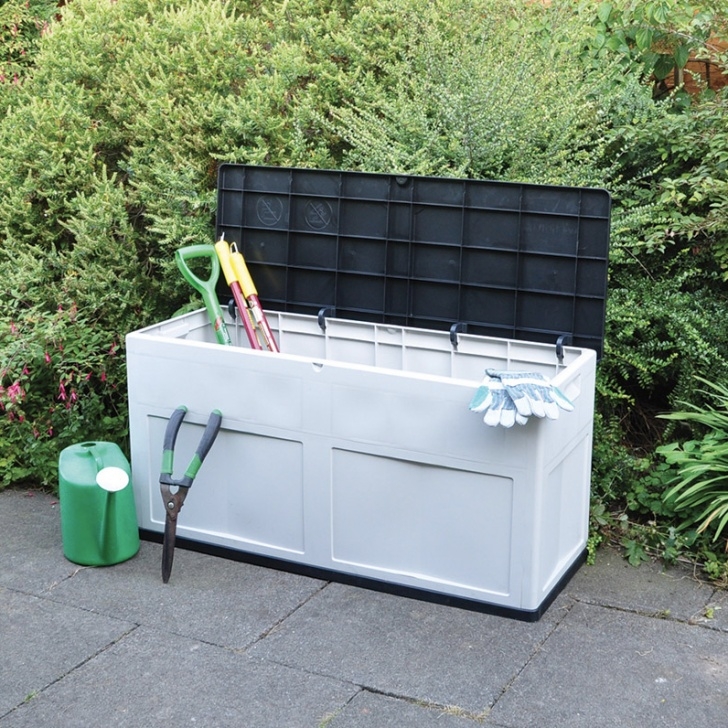 Large Outdoor Storage Containers 310L Large Outdoor Garden Storage Box Chest Cushion Picture 634